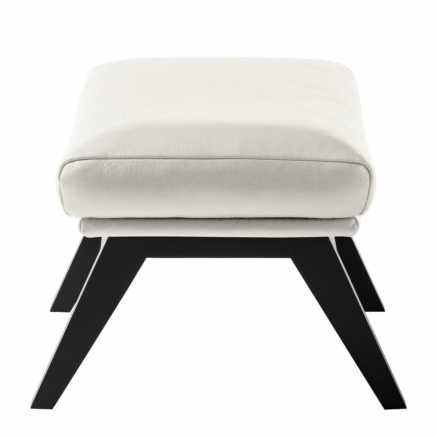 Studio Copenhagen Pouf repose-pieds Hepburn I - Cuir véritable Neka : Blanc - Noir 6 Studio Copenhagen Pouf repose-pieds Hepburn I - Cuir véritable Neka : Blanc - Noir – Image 4