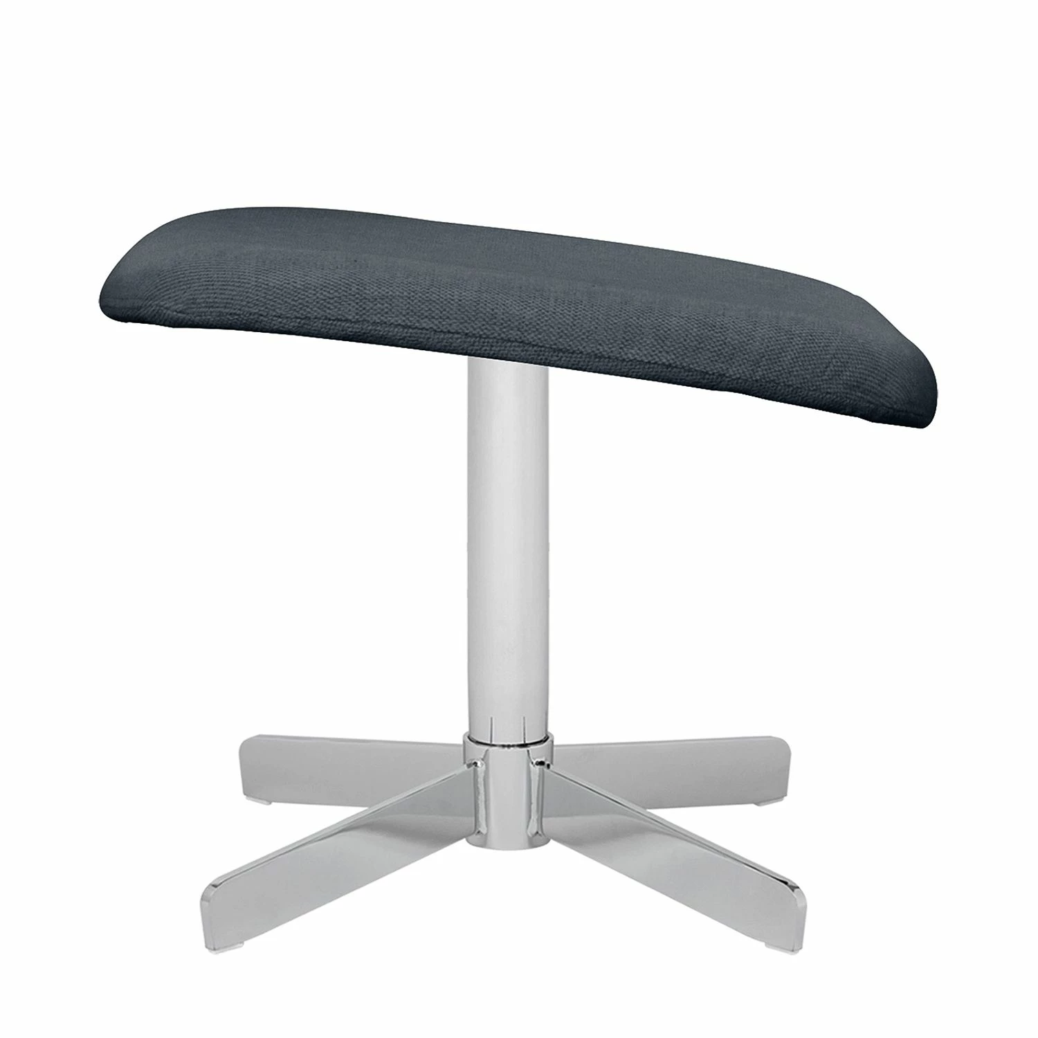 Studio Copenhagen Repose-pieds Houston Tissu - Tissu Anda II : Gris - Chrome 5 Studio Copenhagen Repose-pieds Houston Tissu - Tissu Anda II : Gris - Chrome – Image 3