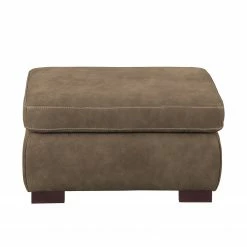 Ars Natura Pouf repose-pieds Maine - Cappuccino -loftscape Boutique polsterhocker maine echtleder cappuccino 4479280