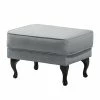Maison Belfort Pouf repose-pieds Miscol - Gris argenté -loftscape Boutique polsterhocker miscol webstoff silbergrau 4887304
