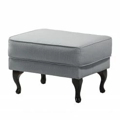 Maison Belfort Pouf repose-pieds Miscol - Gris argenté