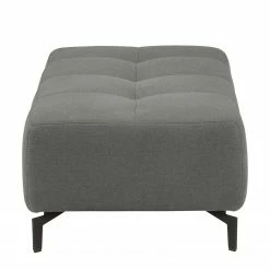 Fredriks Pouf repose-pieds Rosewood - Gris fumé -loftscape Boutique polsterhocker rosewood webstoff rauchgrau 4639960