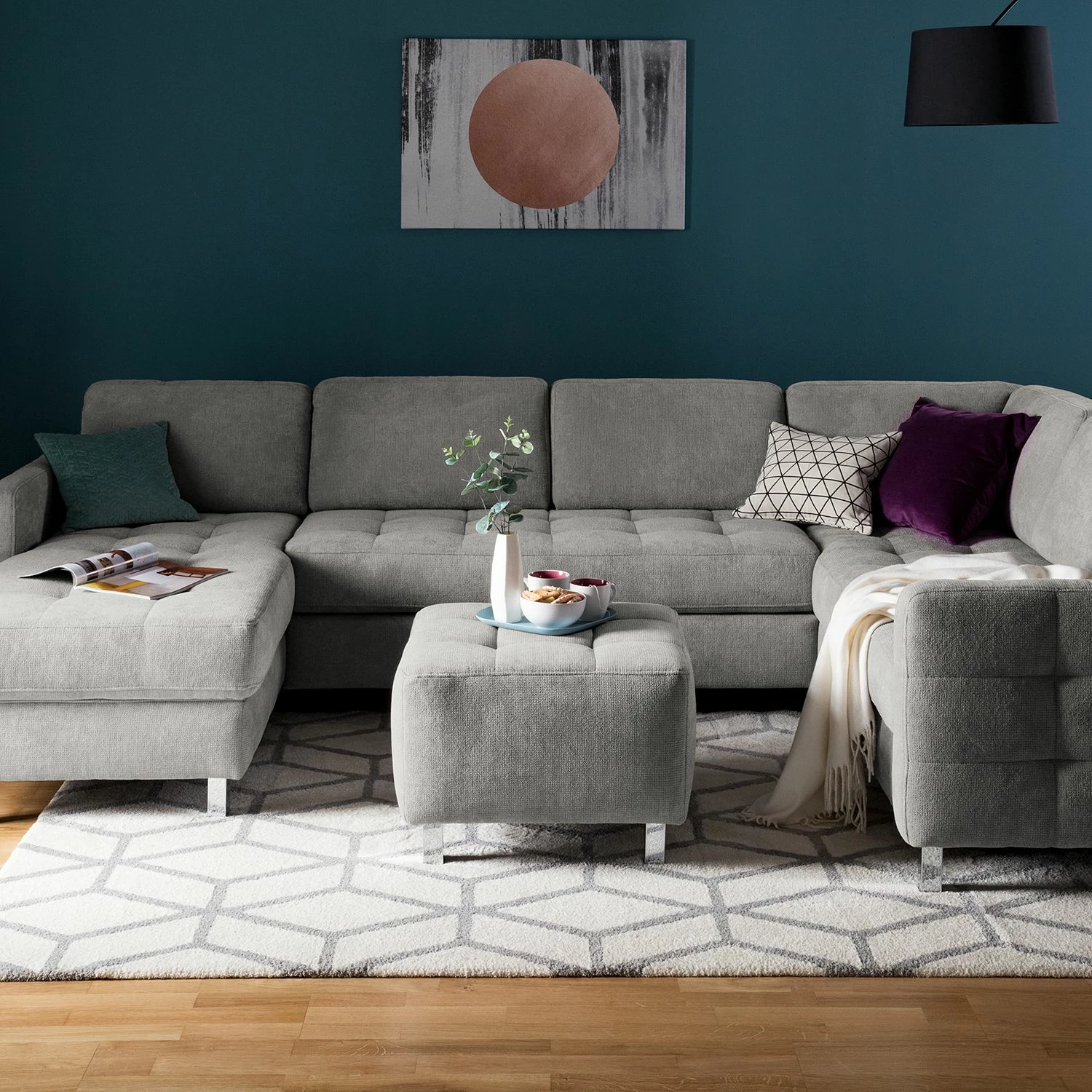 Fredriks Pouf repose-pieds Tanete - Tissu structuré 5 Fredriks Pouf repose-pieds Tanete - Tissu structuré – Image 3