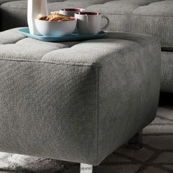 Fredriks Pouf repose-pieds Tanete - Tissu structuré 12 Fredriks Pouf repose-pieds Tanete - Tissu structuré -loftscape Boutique polsterhocker tanete strukturstoff granit 4997496