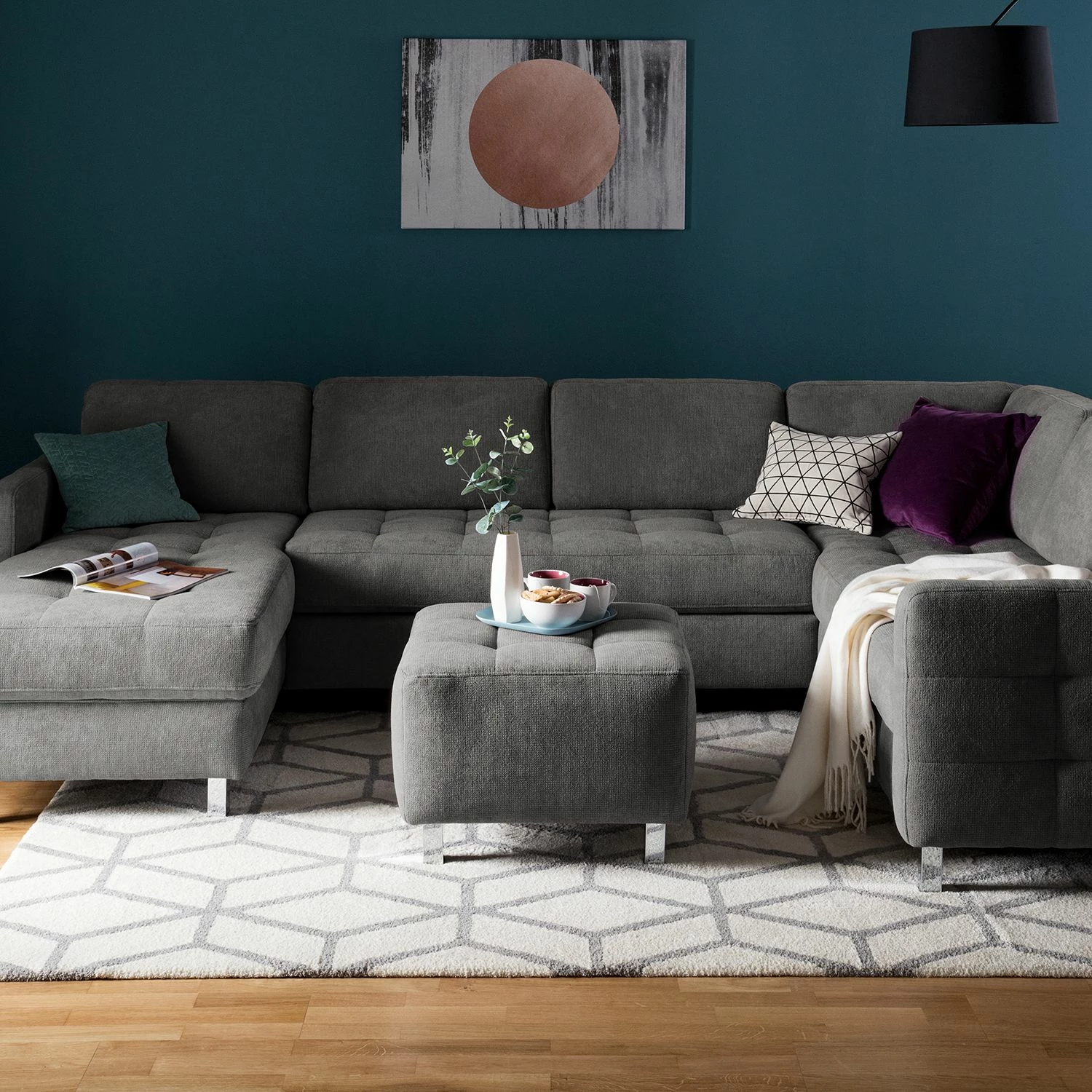 Fredriks Pouf repose-pieds Tanete - Tissu structuré 5 Fredriks Pouf repose-pieds Tanete - Tissu structuré – Image 3