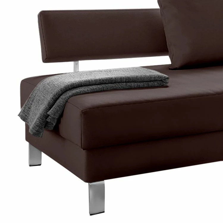 Loftscape Méridienne Athmos (convertible) - Marron chocolat - Accoudoir monté à droite (vu de face) 7 Loftscape Méridienne Athmos (convertible) - Marron chocolat - Accoudoir monté à droite (vu de face) – Image 5