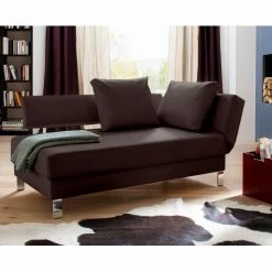 Loftscape Méridienne Athmos (convertible) - Marron chocolat - Accoudoir monté à droite (vu de face) 27 Loftscape Méridienne Athmos (convertible) - Marron chocolat - Accoudoir monté à droite (vu de face) -loftscape Boutique recamiere athmos mit schlaffunktion kunstleder armlehne davorstehend rechts schokoladenbraun 1720406