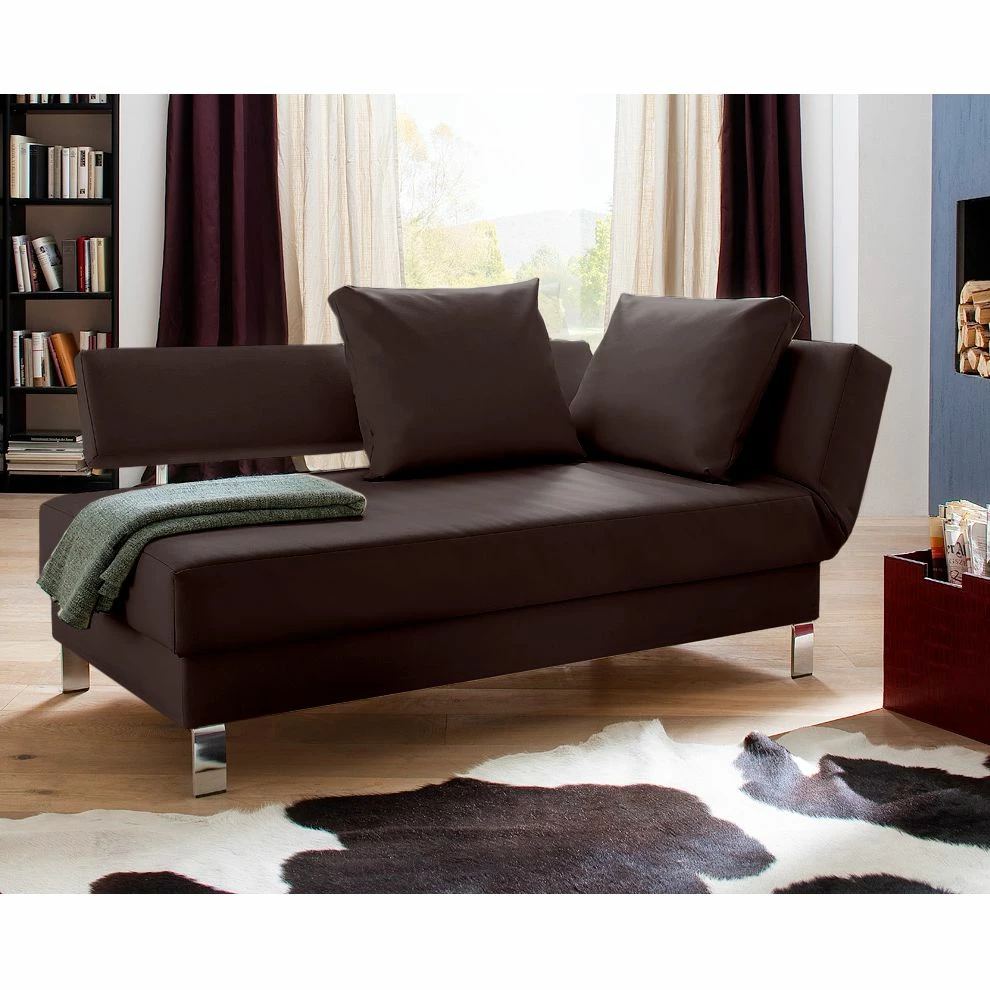 Loftscape Méridienne Athmos (convertible) - Marron chocolat - Accoudoir monté à droite (vu de face) 14 Loftscape Méridienne Athmos (convertible) - Marron chocolat - Accoudoir monté à droite (vu de face) – Image 12