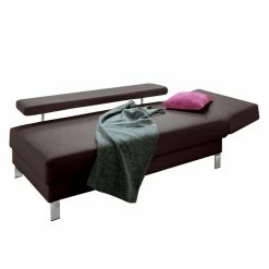 Loftscape Méridienne Athmos (convertible) - Marron chocolat - Accoudoir monté à droite (vu de face) 18 Loftscape Méridienne Athmos (convertible) - Marron chocolat - Accoudoir monté à droite (vu de face) -loftscape Boutique recamiere athmos mit schlaffunktion kunstleder armlehne davorstehend rechts schokoladenbraun 1720422