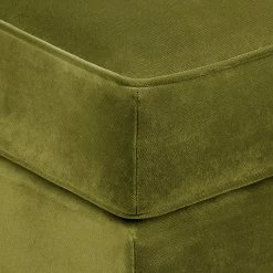 Jack & Alice Récamière Blomma - Velours vert olive - Accoudoir à gauche (vue de face) - Noyer -loftscape Boutique recamiere blomma samtstoff olivgruen armlehne davorstehend links nussbaum 3671213