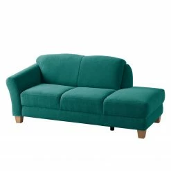 Ars Natura Méridienne Cebu - Bleu pétrole - Accoudoir monté à gauche (vu de face)