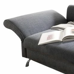 Fredriks Méridienne Habay (convertible) - Accoudoir monté à gauche (vu de face) -loftscape Boutique recamiere habay mit schlaffunktion webstoff armlehne davorstehend links 1720958