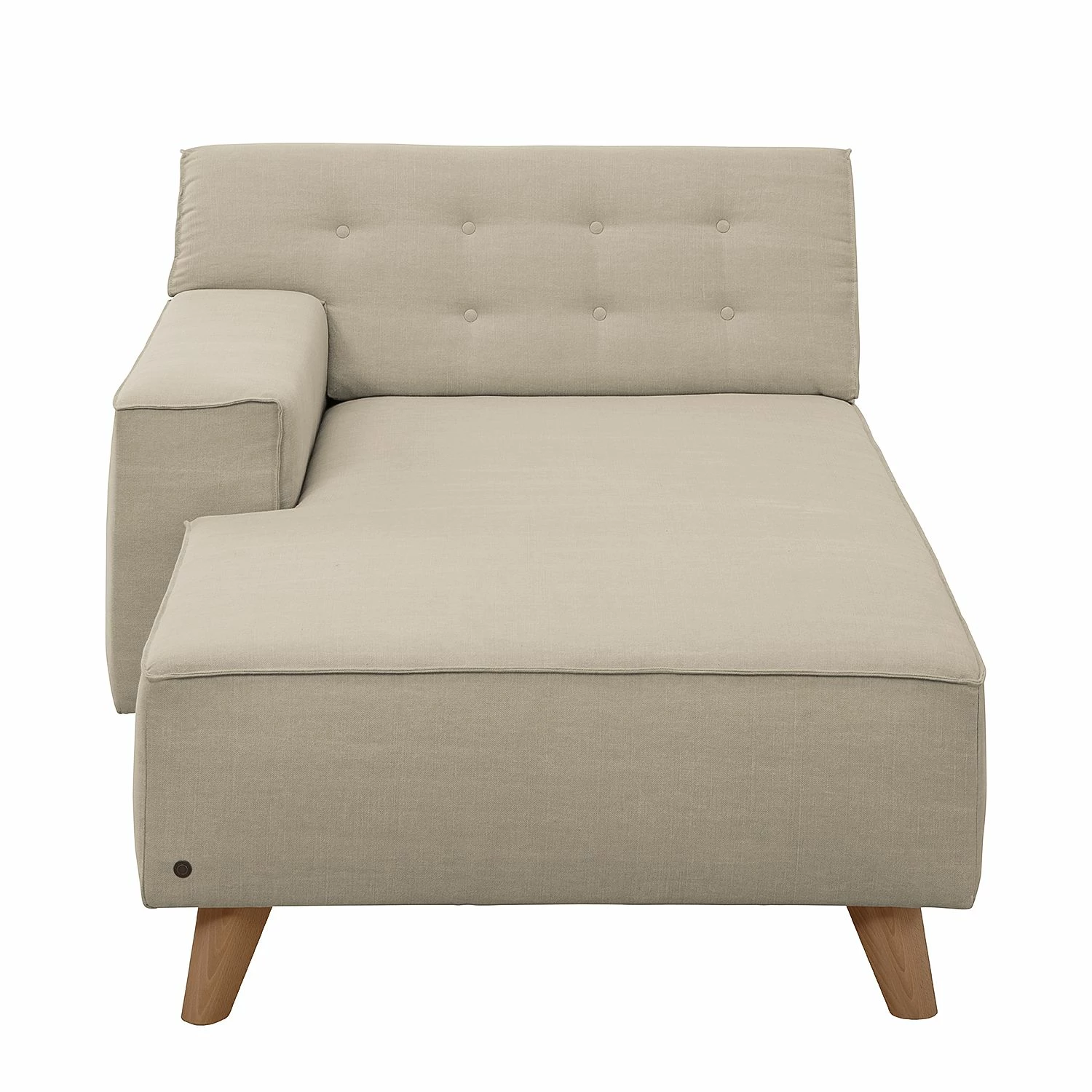 Tom Tailor Méridienne Nordic Chic - Tissu TUS : 1 ecru - Accoudoir monté à gauche (vu de face) 6 Tom Tailor Méridienne Nordic Chic - Tissu TUS : 1 ecru - Accoudoir monté à gauche (vu de face) – Image 4