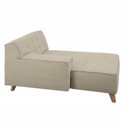 Tom Tailor Méridienne Nordic Chic - Tissu TUS : 1 ecru - Accoudoir monté à gauche (vu de face) 18 Tom Tailor Méridienne Nordic Chic - Tissu TUS : 1 ecru - Accoudoir monté à gauche (vu de face) -loftscape Boutique recamiere lanipa webstoff armlehne davorstehend links kaschmir 4217760