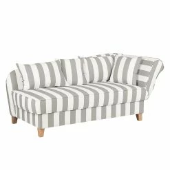 Maison Belfort Récamière Revel I - Gris - Accoudoir monté à droite (vu de face)