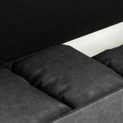 Maison Belfort Méridienne Revel - Anthracite - Accoudoir monté à droite (vu de face) 24 Maison Belfort Méridienne Revel - Anthracite - Accoudoir monté à droite (vu de face) -loftscape Boutique recamiere revel kunstleder armlehne davorstehend rechts anthrazit 2234730