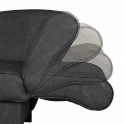 Maison Belfort Méridienne Revel - Anthracite - Accoudoir monté à droite (vu de face) 21 Maison Belfort Méridienne Revel - Anthracite - Accoudoir monté à droite (vu de face) -loftscape Boutique recamiere revel kunstleder armlehne davorstehend rechts anthrazit 2234734