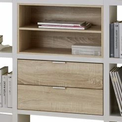 Fredriks Etagère Concept IV - Blanc crème / Chêne naturel 9 Fredriks Etagère Concept IV - Blanc crème / Chêne naturel -loftscape Boutique regal concept iv weiss eiche dekor 1993806