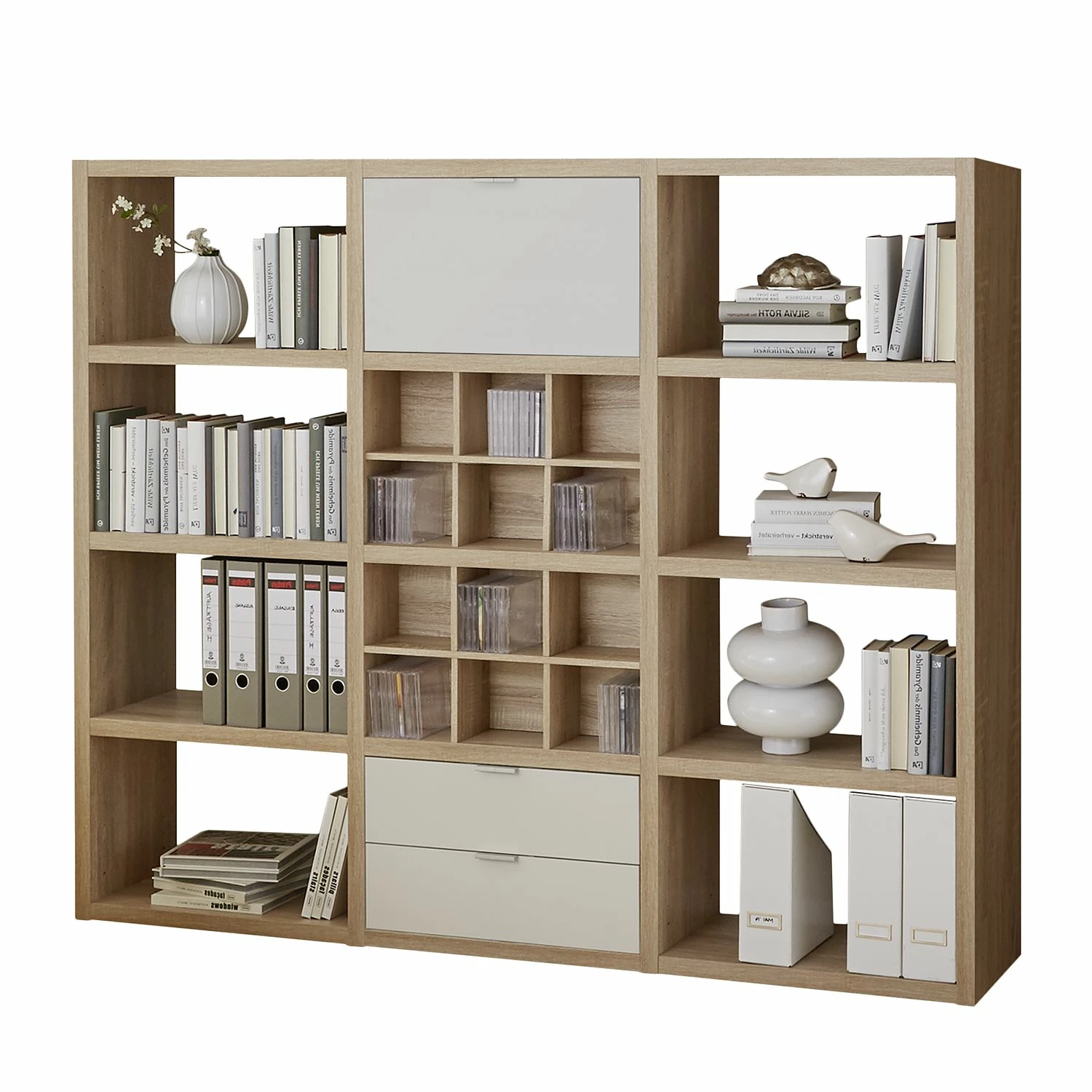 Fredriks Etagère Concept V - Imitation chêne / Blanc 3 Fredriks Etagère Concept V - Imitation chêne / Blanc