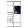 Loftscape Etagère Emporior II - Blanc brillant / Noir - Avec éclairage 1 Loftscape Etagère Emporior II - Blanc brillant / Noir - Avec éclairage -loftscape Boutique regal emporior ii mit beleuchtung hochglanz weiss schwarz 2206846