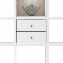 Loftscape Etagère Emporior III - Blanc / Imitation chêne de Sonoma - Avec éclairage -loftscape Boutique regal emporior iii weiss sonoma eiche dekor 289520