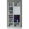 Loftscape Etagère Emporior IV - Blanc brillant / Noir - Avec éclairage -loftscape Boutique regal emporior iv mit beleuchtung hochglanz weiss schwarz 2032358