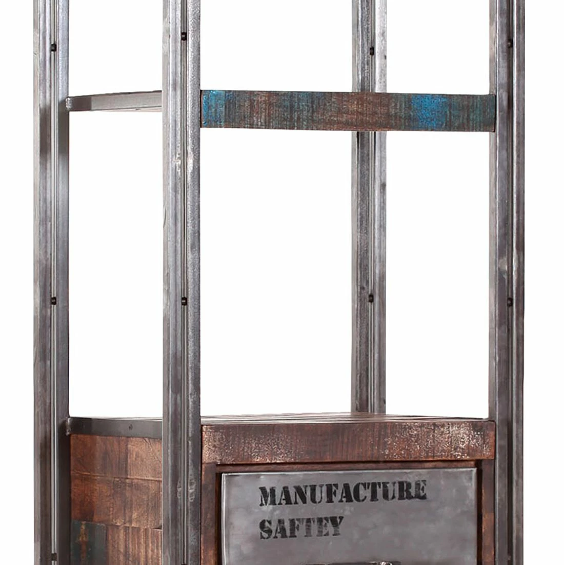 Red Living Etagères Factory II - Manguier massif - Verni 5 Red Living Etagères Factory II - Manguier massif - Verni – Image 3