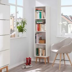 Mørteens Étagère Lindholm I - Blanc / Chêne massif 9 Mørteens Étagère Lindholm I - Blanc / Chêne massif -loftscape Boutique regal lindholm i weiss eiche massiv 4031140