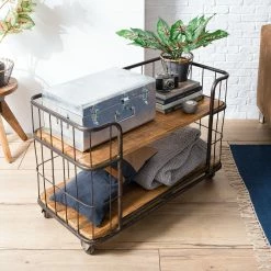 Ars manufacti Étagère Namber II - Manguier massif / Métal - Manguier / Noir -loftscape Boutique regal namber ii mango massiv metall mango schwarz 5167284