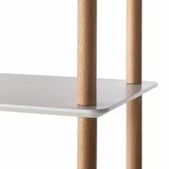 Mørteens Étagère Opalanka - Partiellement en chêne massif - Blanc / Chêne -loftscape Boutique regal opalanka eiche teilmassiv weiss eiche 4759448