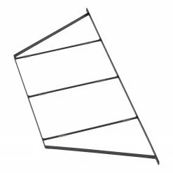 Mørteens Étagère Oxbow II - Paulownia massif / Métal - Paulownia / Noir -loftscape Boutique regal oxbow ii paulownia massiv metall paulownia 5033772