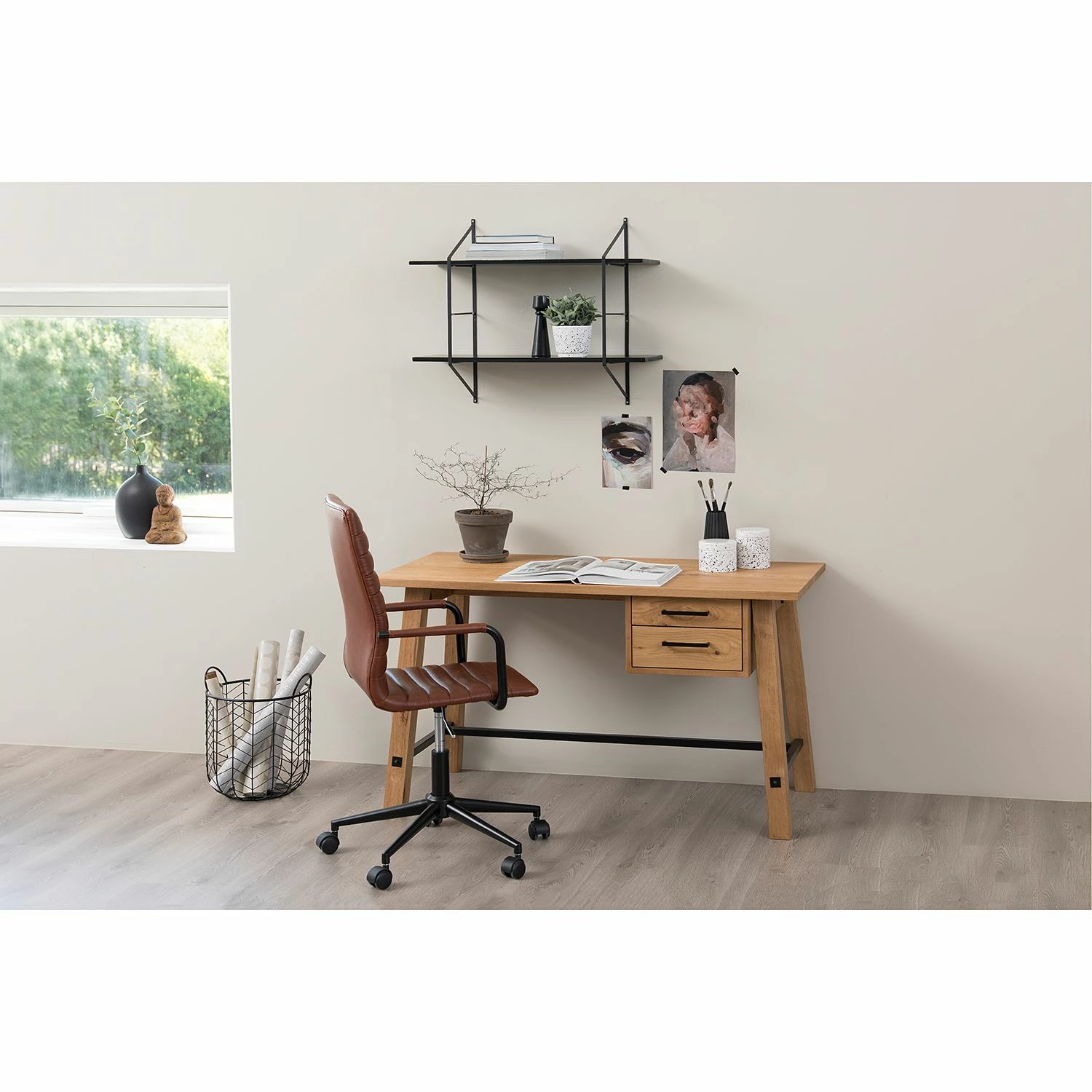 Mørteens Étagère Oxbow II - Paulownia massif / Métal - Paulownia Noir 4 Mørteens Étagère Oxbow II - Paulownia massif / Métal - Paulownia Noir – Image 2