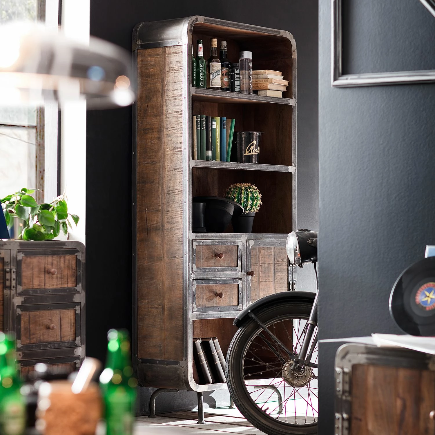 Ars manufacti Étagère Wharton II - Partiellement en acacia massif / Acier 5 Ars manufacti Étagère Wharton II - Partiellement en acacia massif / Acier – Image 3