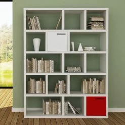 Temahome Étagère Berlin - Blanc mat - Blanc - 150 x 198 cm -loftscape Boutique regal whitby 5 levels mattweiss 243826