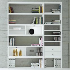 Loftscape Etagère Emporior II.A - Blanc crème - Avec éclairage -loftscape Boutique regalwand emporior ii a weiss 289468