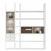 Loftscape Etagère Emporior III.B - Blanc / Imitation chêne de Sonoma - Avec éclairage -loftscape Boutique regalwand emporior iii b weiss sonoma eiche dekor 289318
