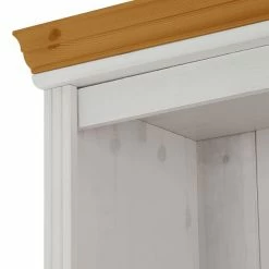 Maison Belfort Bibliothèque Lillehammer II - Pin massif - Pin blanc / Pin couleur miel -loftscape Boutique regalwand lillehammer ii kiefer massiv weiss honig 1112638