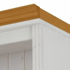 Maison Belfort Bibliothèque Lillehammer II - Pin massif - Pin blanc / Pin couleur miel -loftscape Boutique regalwand lillehammer ii kiefer massiv weiss honig 1112642