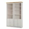 Maison Belfort Étagère murale Lillehammer III - Pin blanc / Pin couleur miel -loftscape Boutique regalwand lillehammer iii kiefer massiv weiss honig 1112626