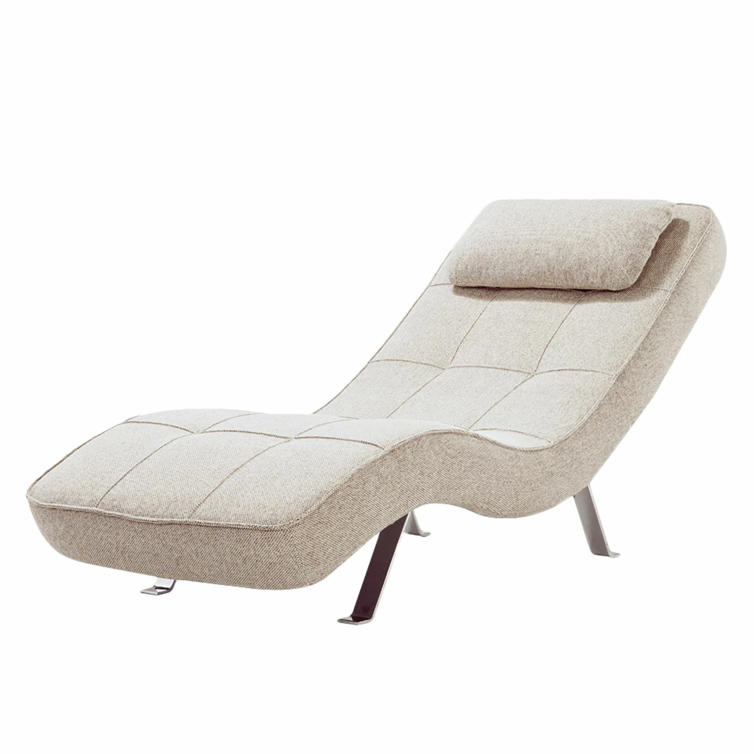 Fredriks Fauteuil de relaxation Long Island Tissu - Tissu Parsa : Beige-Gris 2 Fredriks Fauteuil de relaxation Long Island Tissu - Tissu Parsa : Beige-Gris
