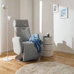 Fredriks Fauteuil de relaxation Biar - Tissu structuré -loftscape Boutique relaxsessel biar strukturstoff manuelle verstellung granit 5003720