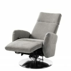 Fredriks Fauteuil de relaxation Biar - Tissu structuré -loftscape Boutique relaxsessel biar strukturstoff zweimotorige verstellung granit 4839700
