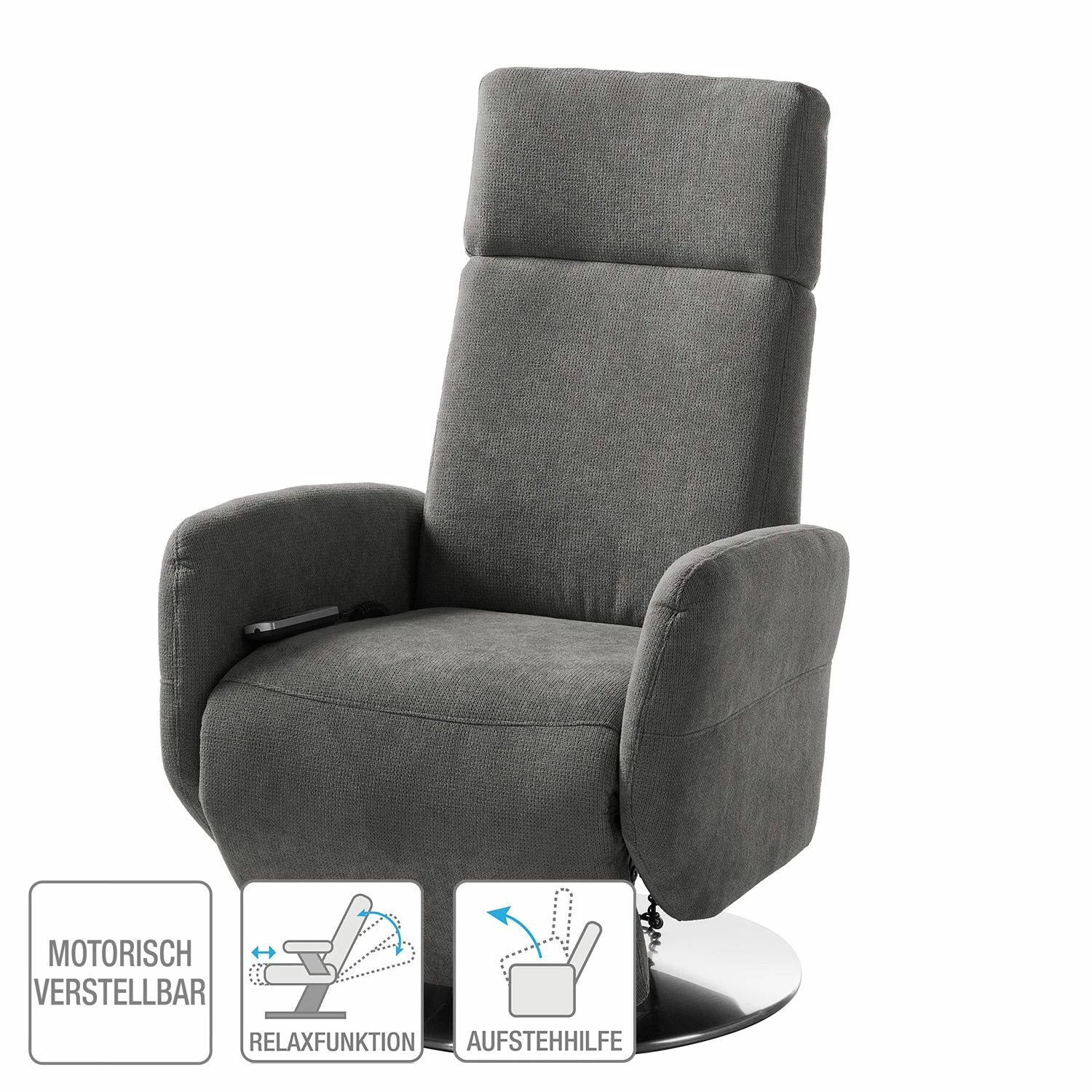 Fredriks Fauteuil de relaxation Biar - Tissu structuré 4 Fredriks Fauteuil de relaxation Biar - Tissu structuré – Image 2