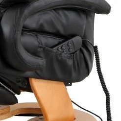 Modoform Fauteuil de relaxation Casey - Cuir véritable / Imitation cuir - Noir -loftscape Boutique relaxsessel casey echtleder kunstleder schwarz 939150