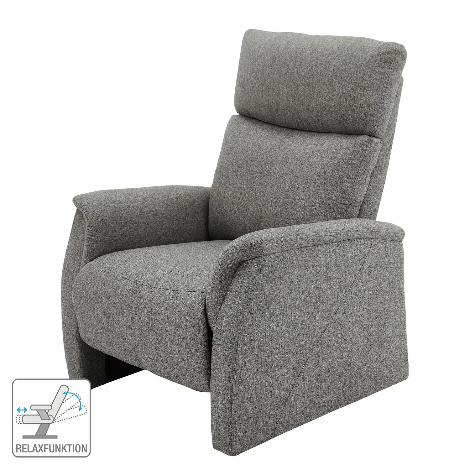 Modoform Fauteuil de relaxation Cintra - Microfibre - Gris 4 Modoform Fauteuil de relaxation Cintra - Microfibre - Gris – Image 2