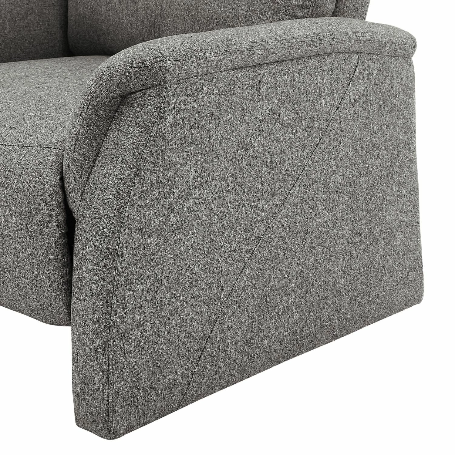 Modoform Fauteuil de relaxation Cintra - Microfibre - Gris 6 Modoform Fauteuil de relaxation Cintra - Microfibre - Gris – Image 4