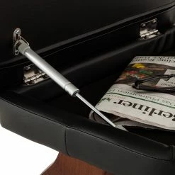 Modoform Fauteuil relax et repose-pieds Grunewald - Cuir véritable / Imitation cuir - Noir - Marron -loftscape Boutique relaxsessel grunewald mit hocker echtleder schwarz 374911