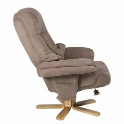 Duo Collection Fauteuil de relaxation Bordeaux - Avec repose-pieds - Microfibre - Marron -loftscape Boutique relaxsessel lacanau mit hocker microfaser braun 446440