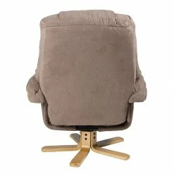 Duo Collection Fauteuil de relaxation Bordeaux - Avec repose-pieds - Microfibre - Marron -loftscape Boutique relaxsessel lacanau mit hocker microfaser braun 446453