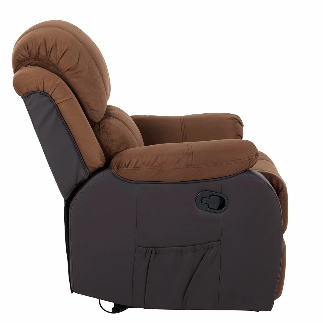 Modoform Fauteuil de relaxation Norden - Microfibre / Imitation cuir - Marron 7 Modoform Fauteuil de relaxation Norden - Microfibre / Imitation cuir - Marron – Image 5